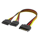 SATA Power CABLE MALE TO 2 SATA FEMALE