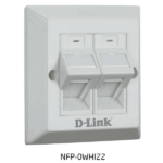 D-Link Dual Angular Faceplate - 86*86 mm - White Color