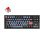 KEYCHRON V3 80% TKL RED SWITCH WIRED KEYBOARD (FROSTED BLACK)