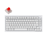 KEYCHRON Q1 PRO 75% LAYOUT RED SWITCH WIRELESS KEYBOARD (WHITE)
