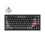 Keychron Q1 QMK Gateron Phantom Mechanical Keyboard with Knob, RGB, Blue Switch and Costom H