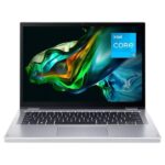 ACER Aspire 3 Spin 14 2 in 1, Intel Core I3-N305, 256GB SSD, 8GB DDR5, 14.0 Inch, 1920 x 1200, Intel UHD Graphics, W11H, Silver  A3SP14-31PT-38YA Laptop