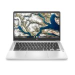 HP 67U94UA#ABA Chromebook 14A-NA1083CL, Celeron N4500, 128GB SSD, 4GB DRR4, 14.0 Inch, 1920x1080, Intel UHD Graphics, Chrome OS, Silver Laptop