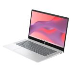 HP A02LJUAR Chromebook 14A-NF0101DS, Intel N100, 128GB UFS, 4GB DDR5, 14.0 Inch, 1366x768, Intel UHD Graphics, ChromeOS, Silver Laptop - Image 2