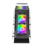Mars Gaming Mc61 Premium Micro-Atx Case, 4X 12Cm Argb, Remote Rf, Glass, Black - Image 2