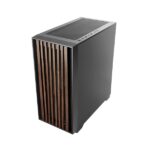 Mars Gaming Mc-Woodc, Atx Case, Wooden Front Panel & Chromed Glass Side Window, 120Mm Fdb Rear Fan, Dual Chamber Design