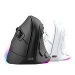 Mars Gaming Mmsk, Tri-Mode Wireless Ergonomic Vertical Rgb Gaming Mouse, Bluetooth, 2.Gpro & Wired Connection, Huano Switches, 9 Buttons, Software
