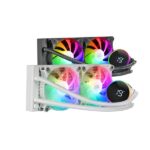 Mars Gaming Ml-Lcd240, Watercooling Aio 500W Tdp, 2X Fdb Argb Fans, Lcd Temperature Display