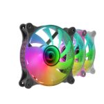 Mars Gaming Mf-3D 12Cm Fan, Infinite Mirror Argb, 12Cm Pwm Fan, Total Connection System
