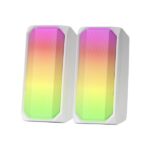 Mars Gaming Msrgb Speakers 15W Usb, Jack+Bluetooth 5.0, Cbox, Dynamic Rgb, White - Image 2