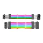 Mars Gaming Mca-16 Premium 16Pin (8+8) Vga Power Extension Cable, Optical Fiber, Awg18 Pure Copper