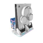 Mars Gaming Mps5-B2, Slim, Standard And Digital Ps5 Rgb Stand With Cooling, Gamepad Charge, Organizer + Headset Holder - Image 2