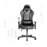 Mars Gaming Mgc-Pro, Professional Gaming Chair, Square Armrest, Neck + Back Soft-Touch Cushions, Leatherette, Red - Image 4