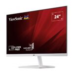 ViewSonic VA2430-H-W-6  24'' Full HD Monitor |White | Borderless Design | Flicker-Free | Blue Light Filter | Low Energy Consumption |60 Hz| Resolution:1920x1080 | 1 VGA | 1 Audio | 1 HDMI