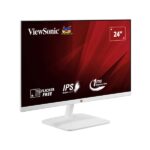 ViewSonic VA2432-H-W 24'' Full HD Monitor | White |Frameless Design | Super Clear IPS Panel | low Blue Light | 1 ms Response time | Three-Sided Slim Bezel | Flicker Free | 100 Hz| Resolution:1920x1080| 1 VGA | 1 Audio | 1 HDMI - Image 2