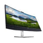 Dell 34'' Curved Conferencing Monitor C3422WE|USB-C Monitor |IPS Technology| Anti-Glare |Video Conferencing Monitor | Integrated IR Camera | Dual 5W Speaker |  8ms Response Time |Height, Swivel, Tilt |60 Hz| Resolution: 3440x1440| 1 Display port vs 2.2| 1 HDMI| 1USB-C|1USB-B|3USB-A|Lan| Audio Out - Image 2