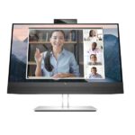HP E24mv G4  24'' Conferencing IPS Monitor | On-screen controls | Low blue light mode | Dual speakers (2W) | Anti-glare | IR webcam 5MP | Height Adjust-Tilt-Swivel-Pivot | 5ms GTG Response time|60Hz|Resolution:1920x1080| 1 VGA | 1 HDMI | 1 DisplayPort | 4 USB-A | 1 USB-B