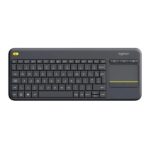 Logitech Keyboard Wireless K400 PLUS TOUCHPAD Black ARA