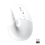 Logitech Wireless Mouse Lift Vertical Ergonomic - Pale Gray