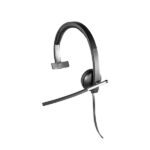 Logitech Pro Headset Wired Mono H650e USB with Noise-Canceling Mic in-line Controls - Image 3