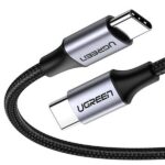 UGREEN USB-C TO USB-C CABLE ALUMINUM CASE WITH BRAIDED 2M (BLACK)