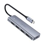 EUGIZMO 4-in-1 USB-C Hub (1X USB 3.0 5GBPS, 3X USB 2.0 480Mbps)