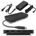 Lenovo USB-C Dual Display Dock with power Adapter