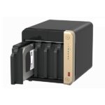 QNAP 4-Bay desktop NAS, Intel® Celeron® N5105/N5095 quad-core, 8 GB onboard not expandable, 4 x 3.5"/2.5" SATA 6Gb/s drive bays, 2 x M.2 2280 PCIe Gen 3 x1 slots, 2 x 2.5GbE, 1 x HDMI 2.0, 1 x PCIe Gen3 x2 slot, 2 x USB 3.2 Gen 2 Type-A + 2 x USB 2.0 - Image 3