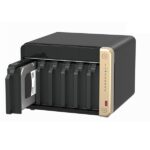 QNAP 6-Bay desktop NAS, Intel® Celeron® N5105/N5095 quad-core, 8 GB onboard not expandable, 6 x 3.5"/2.5" SATA 6Gb/s drive bays, 2 x M.2 2280 PCIe Gen 3 x1 slots, 2 x 2.5GbE, 1 x HDMI 2.0, 1 x PCIe Gen3 x2 slot, 2 x USB 3.2 Gen 2 Type-A + 2 x USB 2.0 - Image 3