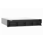 QNAP TS-832PXU-4G QNAP 8-Bay quad-core 1.7 GHz rackmount NAS with 250W PSU, 4GB DDR4 UDIMM RAM (max 16GB)