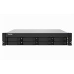 QNAP 8-Bay AL324 quad-core 1.7 GHz rackmount NAS with 250W redundant PSU, 4GB DDR4 UDIMM RAM (max 16GB), SATA 6Gb/s, 2x 10GbE SFP+, 2x 2.5GbE, 1x PCIe Gen2 x2 Slot