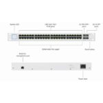 Ubiquiti 48 Port, Layer 2 Switch, 48-PoE+, 2-SFP (1G), 2-SFP+ (10G), 500W - Image 5