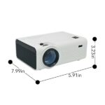 RCA Home Theater Projector | 480P | 150 inch | 2 Stereo Speakers | 800x480, Up to 50,000 Hr - Image 2