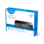CUDY 8-PORT GIGABIT PoE+SWITCH WITH 2 GIGABIT UPLINK PORTS - Image 4