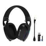 Attack Shark L90 Foldable RGB Ultra-Light Tri-Mode Gaming Headset Black