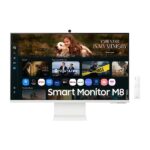 Samsung 32" Smart Monitor M8 M80F 4K Samsung Vision AI,  with Speaker, Wifi, Bluetooth and Remote Controle, USB Type-C, Camera A Monitor & Streaming TV powered by AIand Remote Co