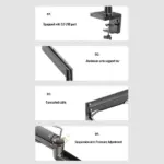 North Bayou G42 Single Monitor Arm For 27–40 Inch - Image 3