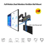 NB D22 DuaL Monitor Wall Mount Arm – 22″–32″