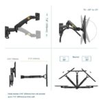 NB F150 Monitor Wall Mount Bracket Full Motion17-35″ F150 - Image 2