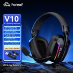 Freewolf Tri-Mode Gaming Headset V10 Black - Image 2