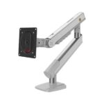 NB Ergonomic Monitor Arm for Monitors 17'' to 32 ", Mechanical Spring Mount Load up to 9 kg, VESA 75/100 mm Monitor-Mount, Silver