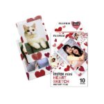 Fujifilm Instax Mini Heart Sketch Film - (Pack of 10)